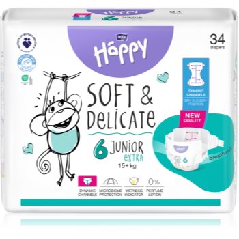 BELLA Baby Happy Soft&Delicate scutece de unică folosință cu canale - imagine 2